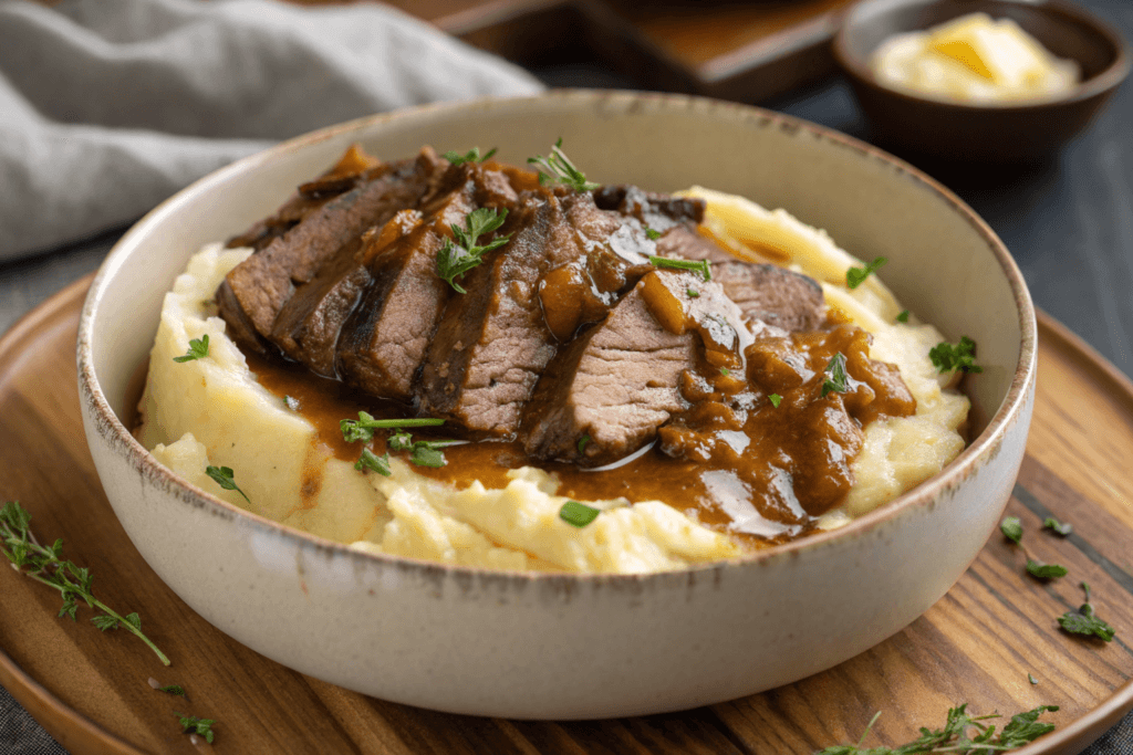 sliced beef brisket
