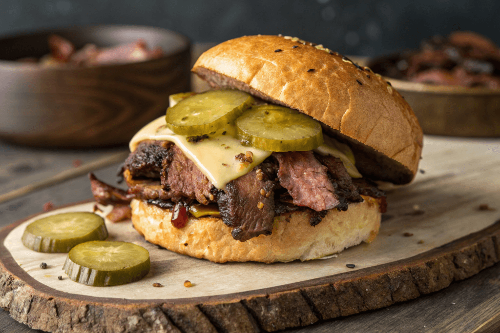 sliced beef brisket