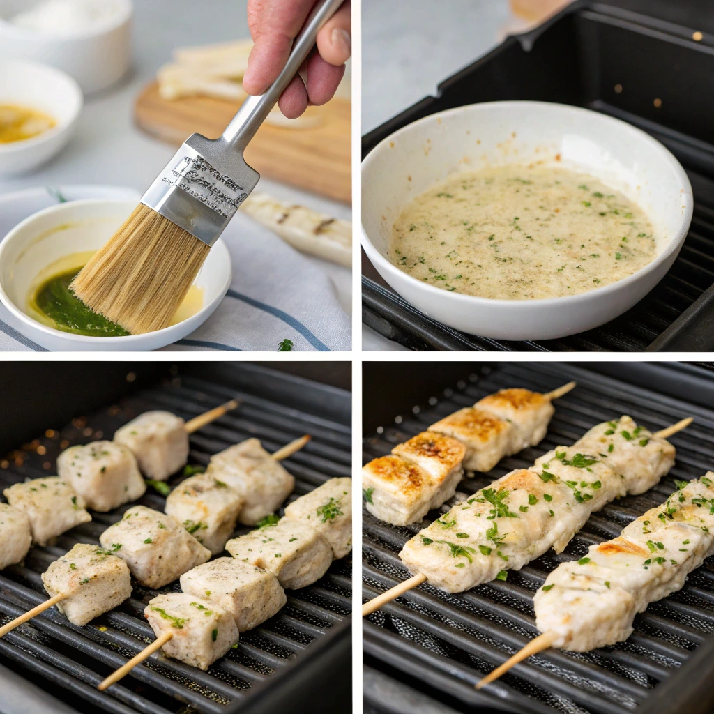 Irresistible Grilled Ranch Garlic Parmesan Chicken Skewers Recipe