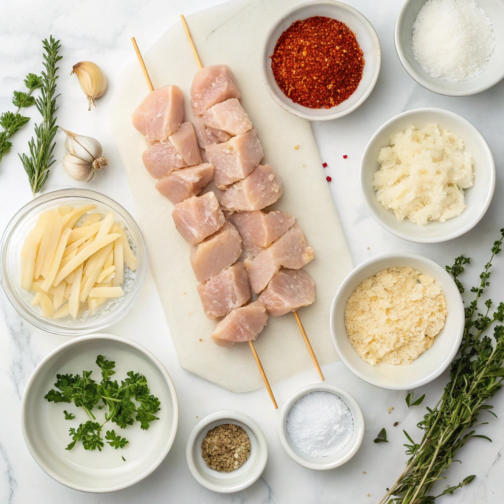 Irresistible Grilled Ranch Garlic Parmesan Chicken Skewers Recipe