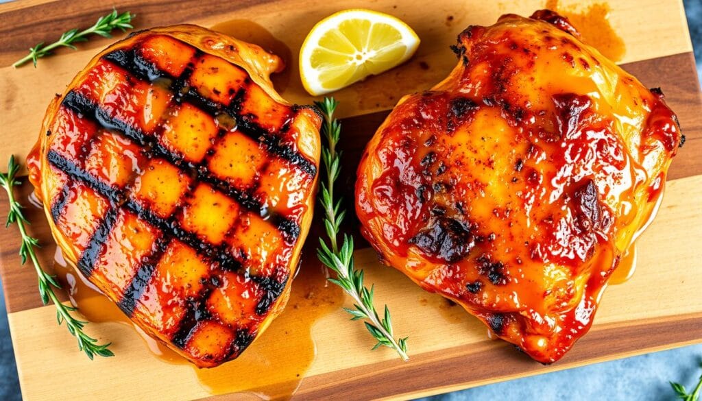 Grilled vs Baked Honey Mustard Chicken Grilled vs Baked Honey Mustard Chicken