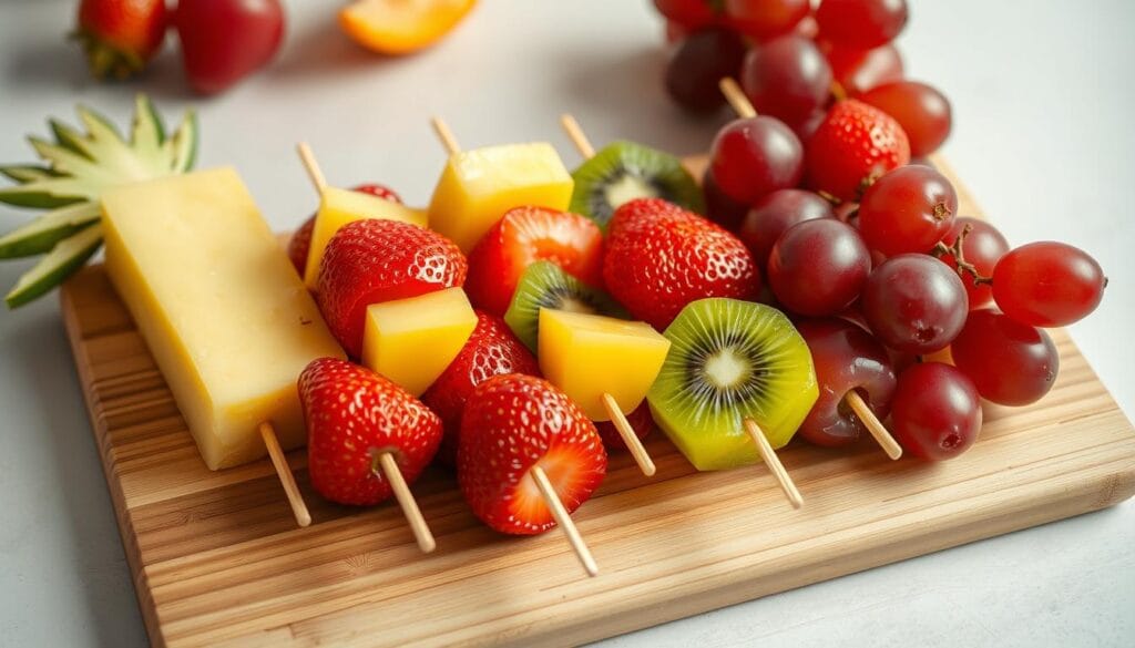 easy no bake fruit kabobs