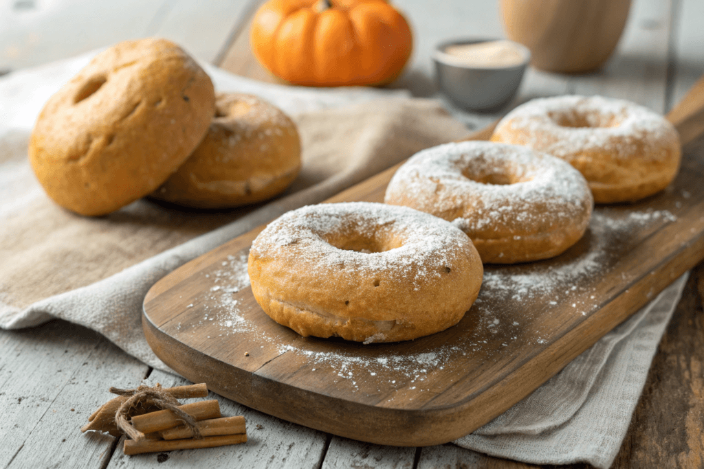 Pumpkin Bagels