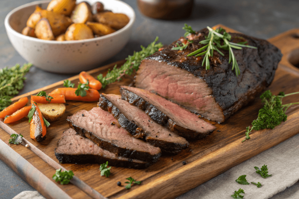 sliced beef brisket